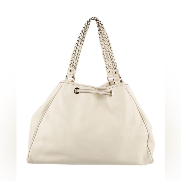 Gucci Peggy Leather Tote with Braided Handles and Bamboo with Tassels - Picture 5 of 17